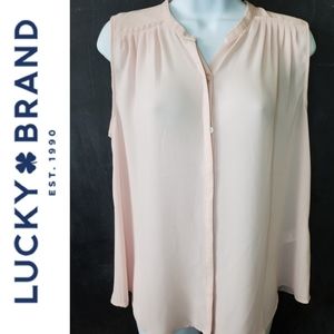 Lucky Brand pleated tank Size Small